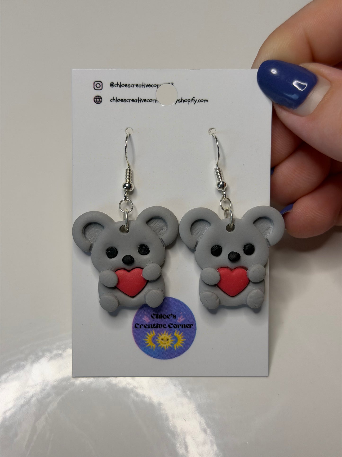 Koala earrings