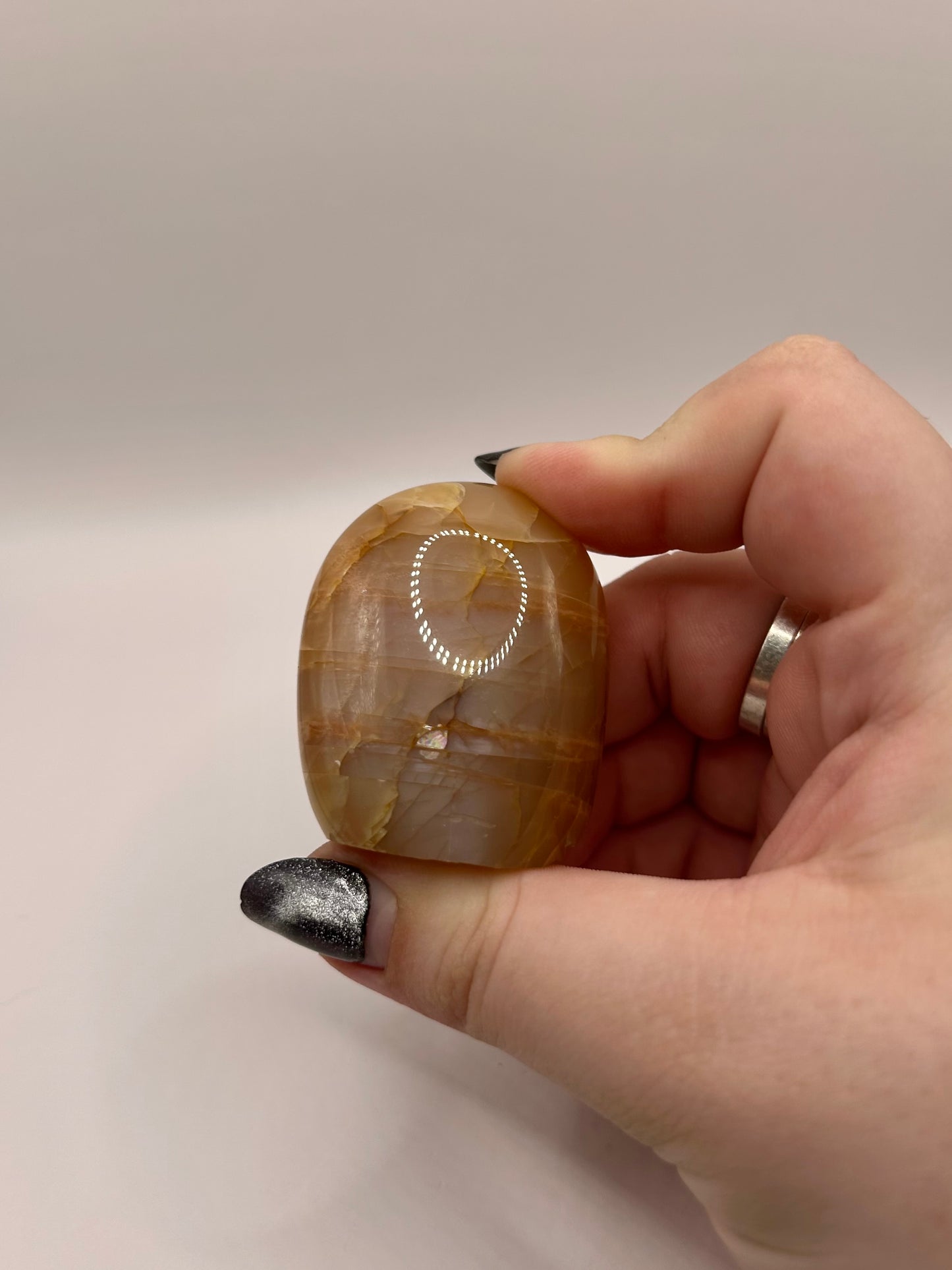 Peach moonstone freeform