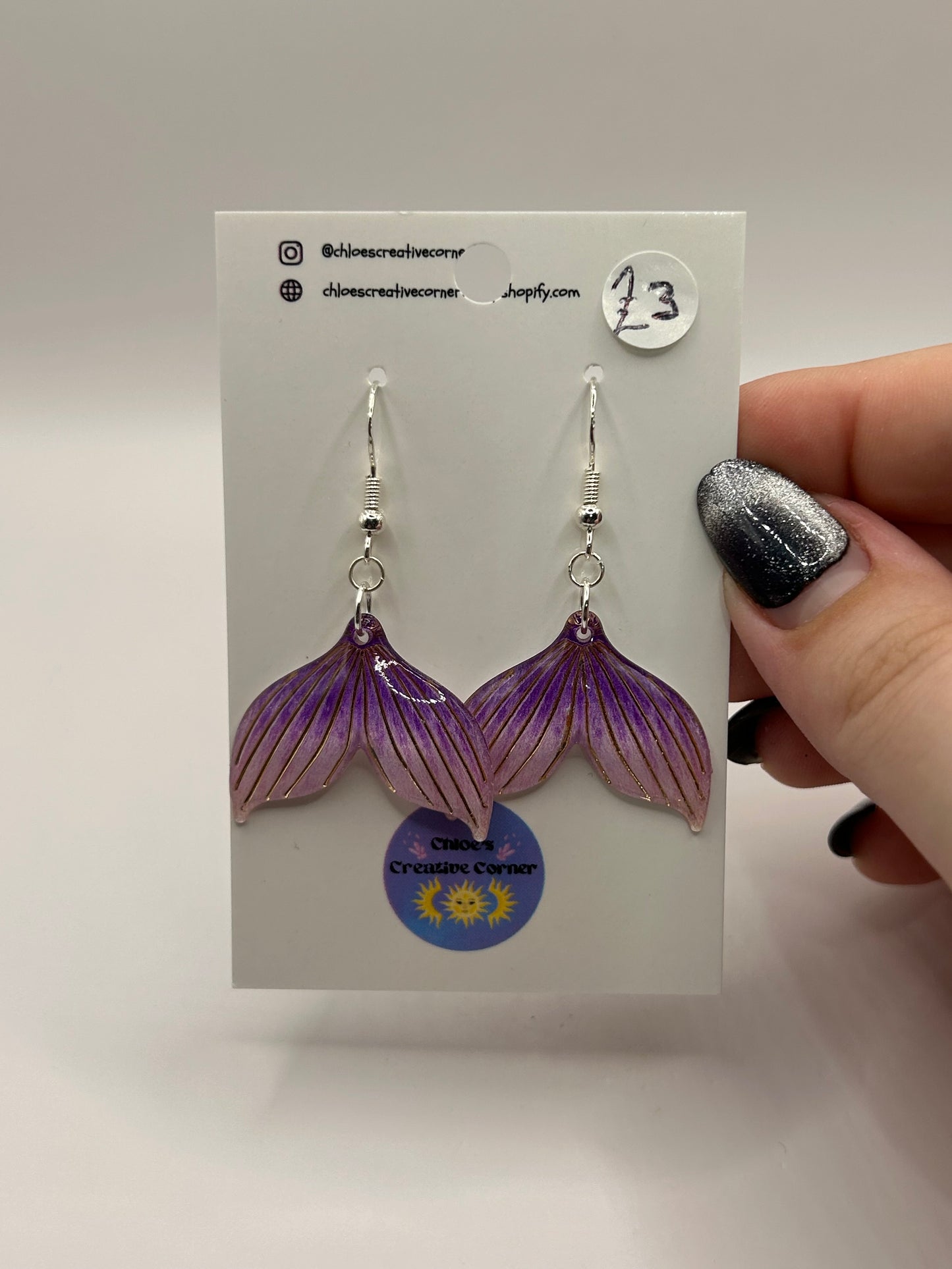 Mermaid tail earrings