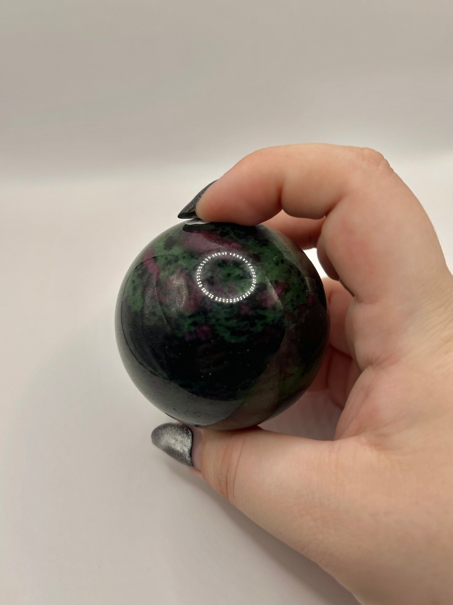 Ruby in zozite sphere