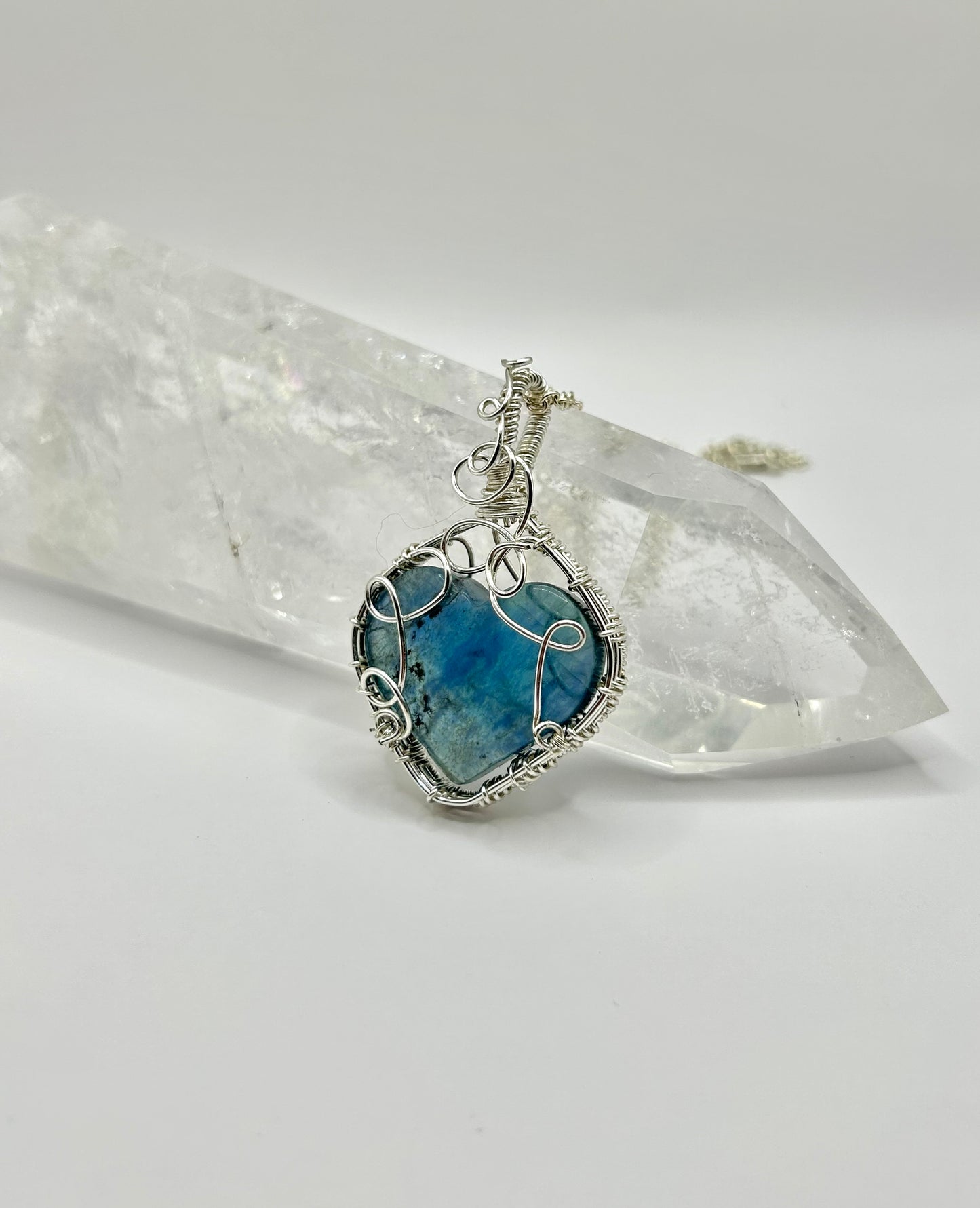 Fluorite jewellery set