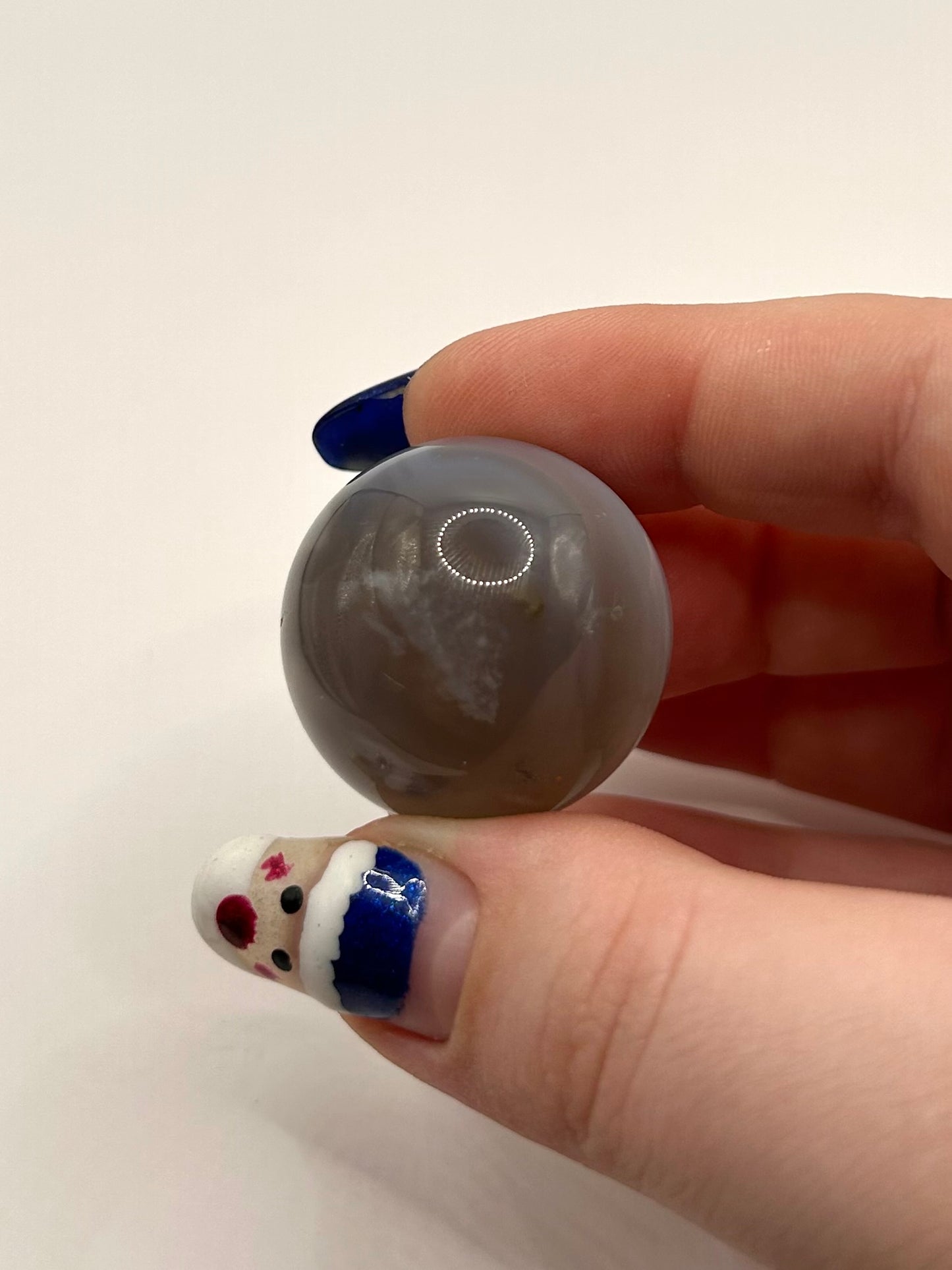 Grey agate sphere