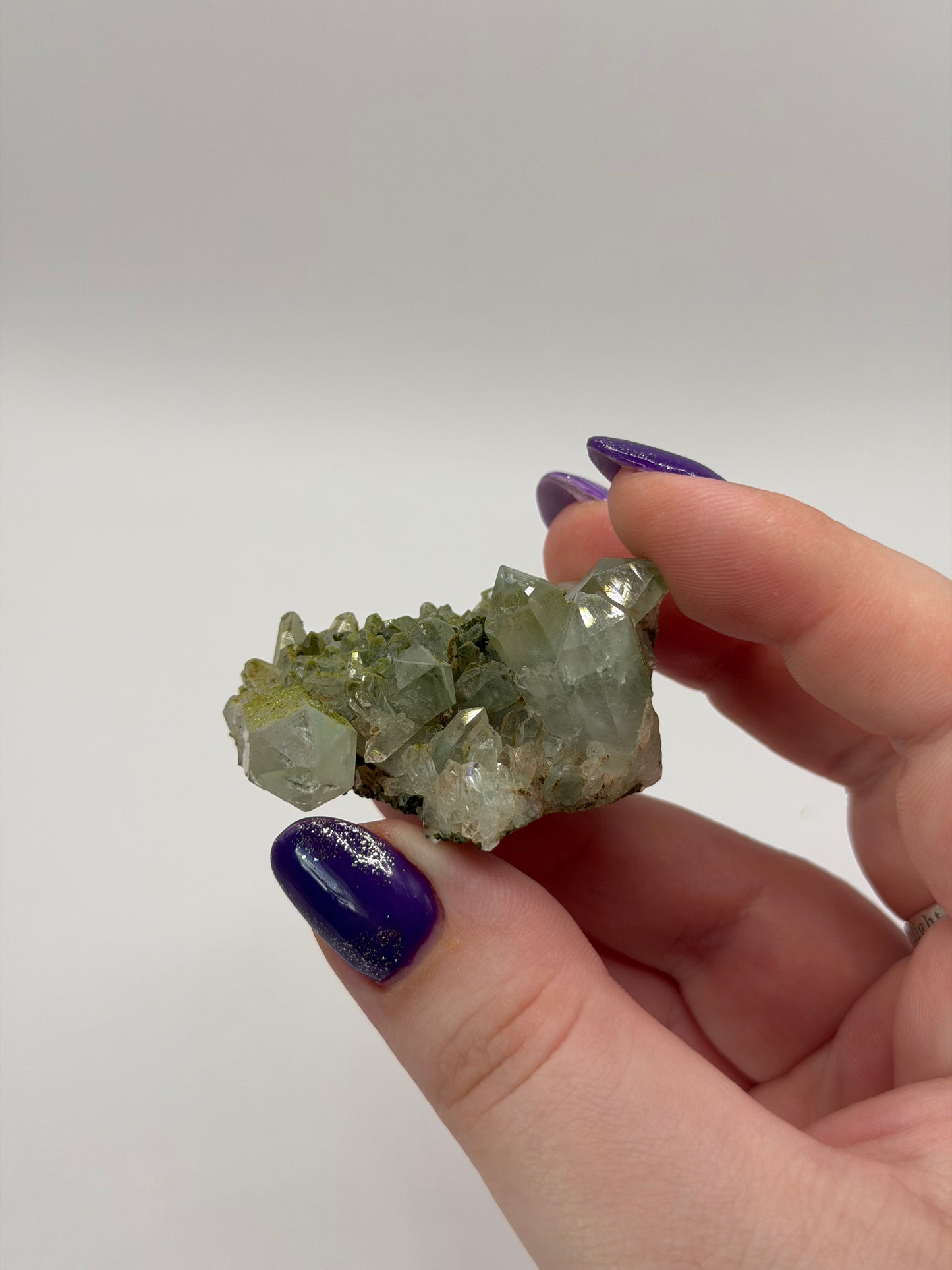 Chlorite on epidote quartz