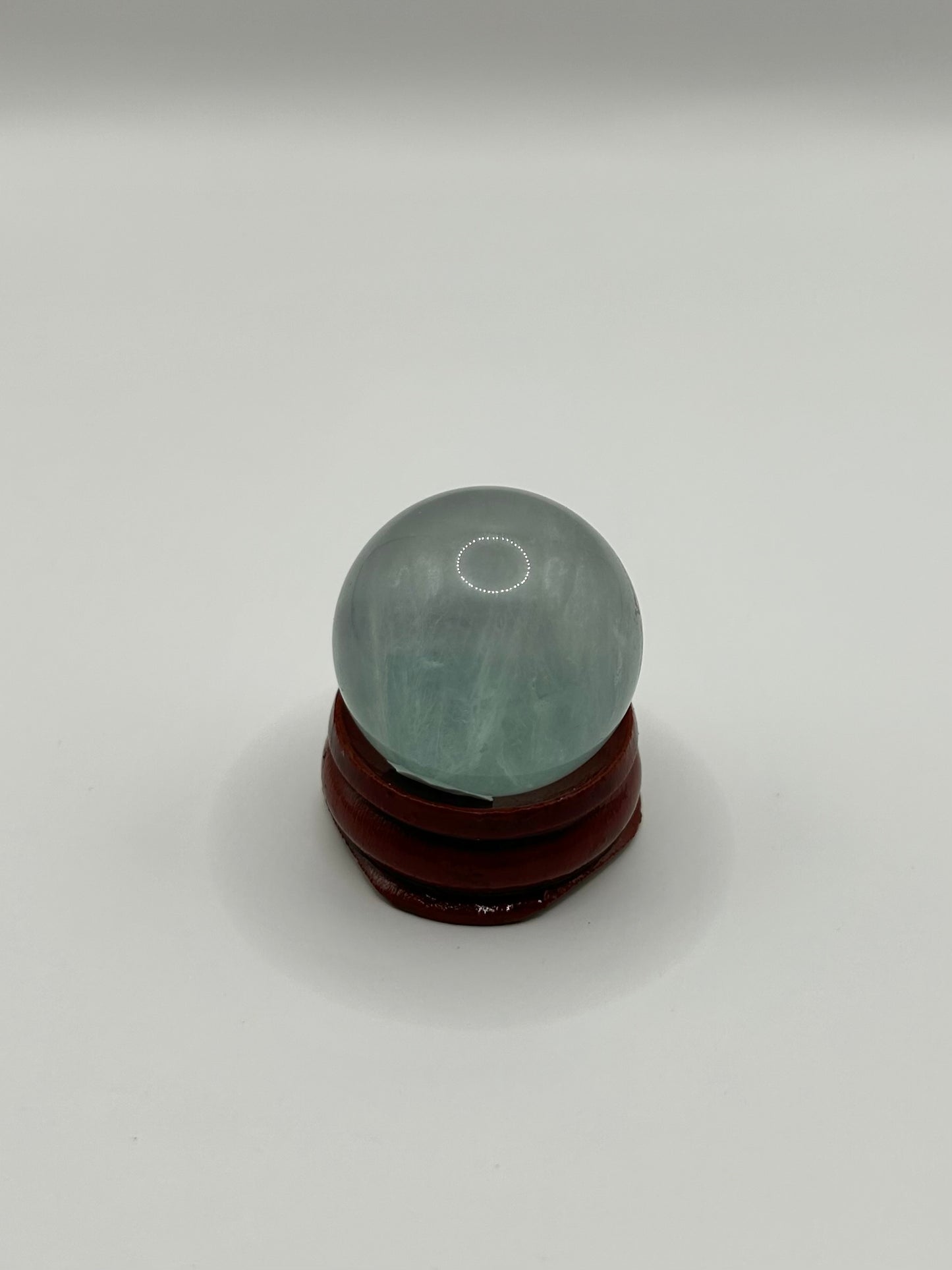 Green fluorite sphere