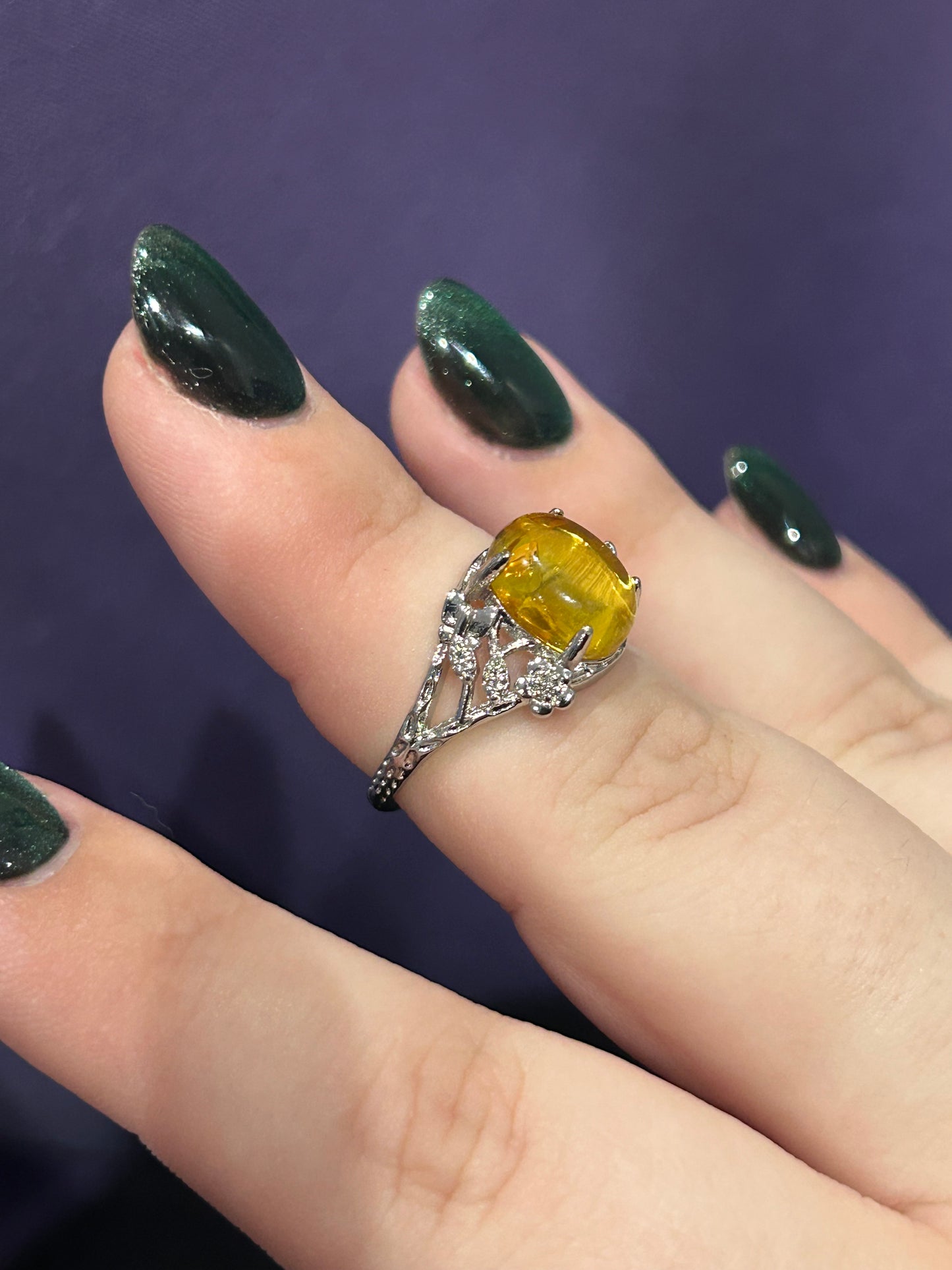 Amber ring