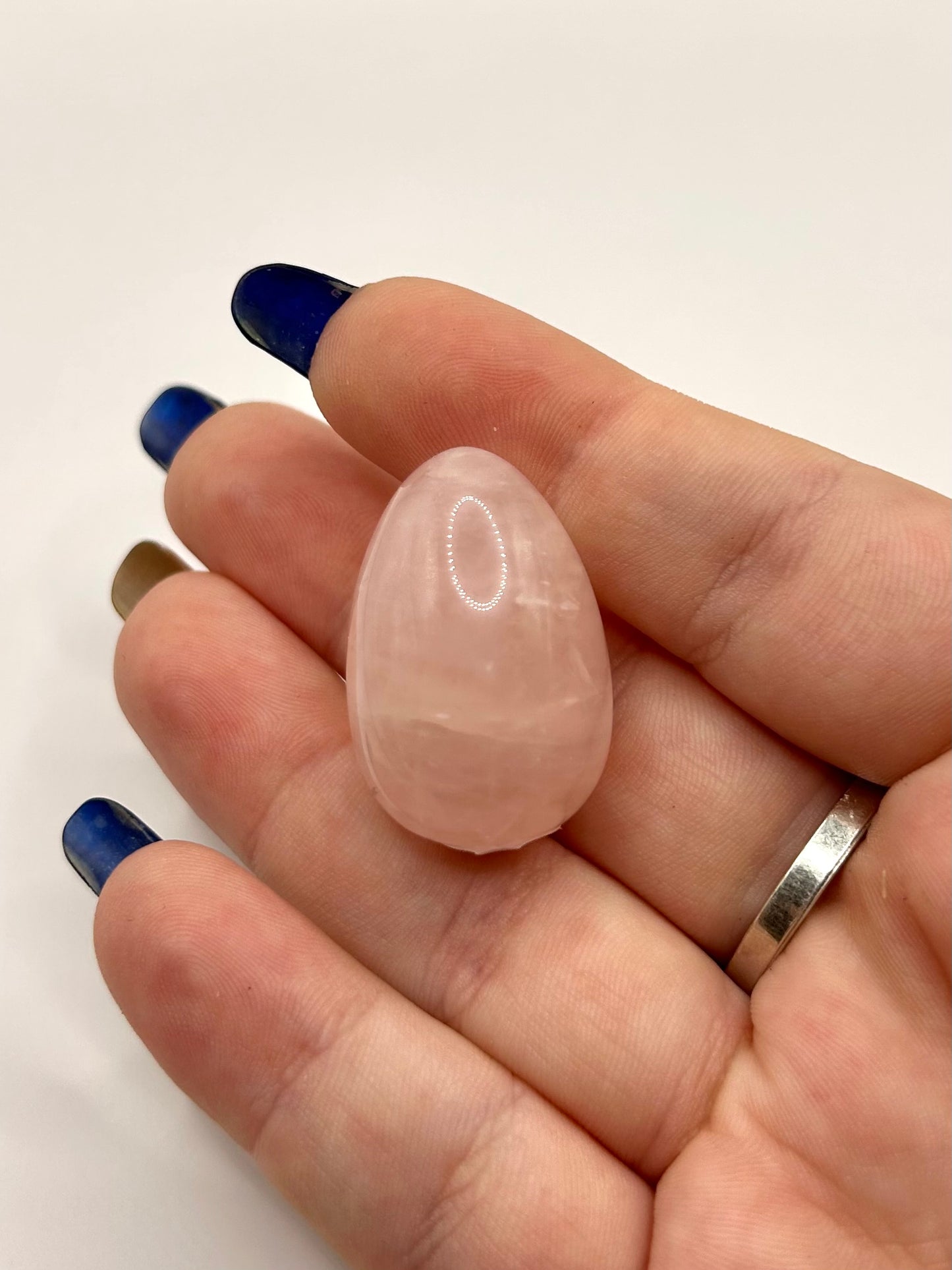 Rose quartz egg