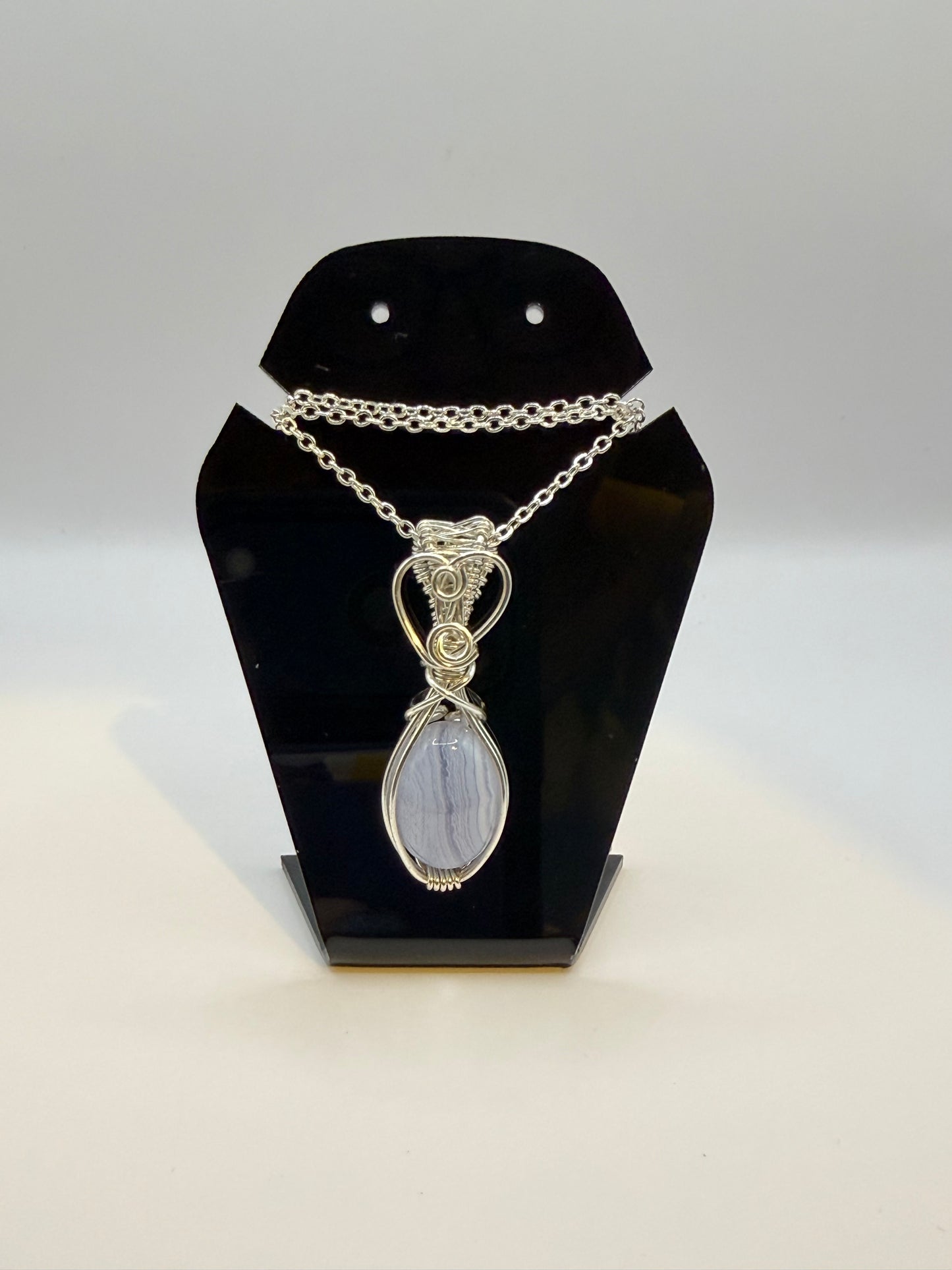 Blue Lace Agate Pendant