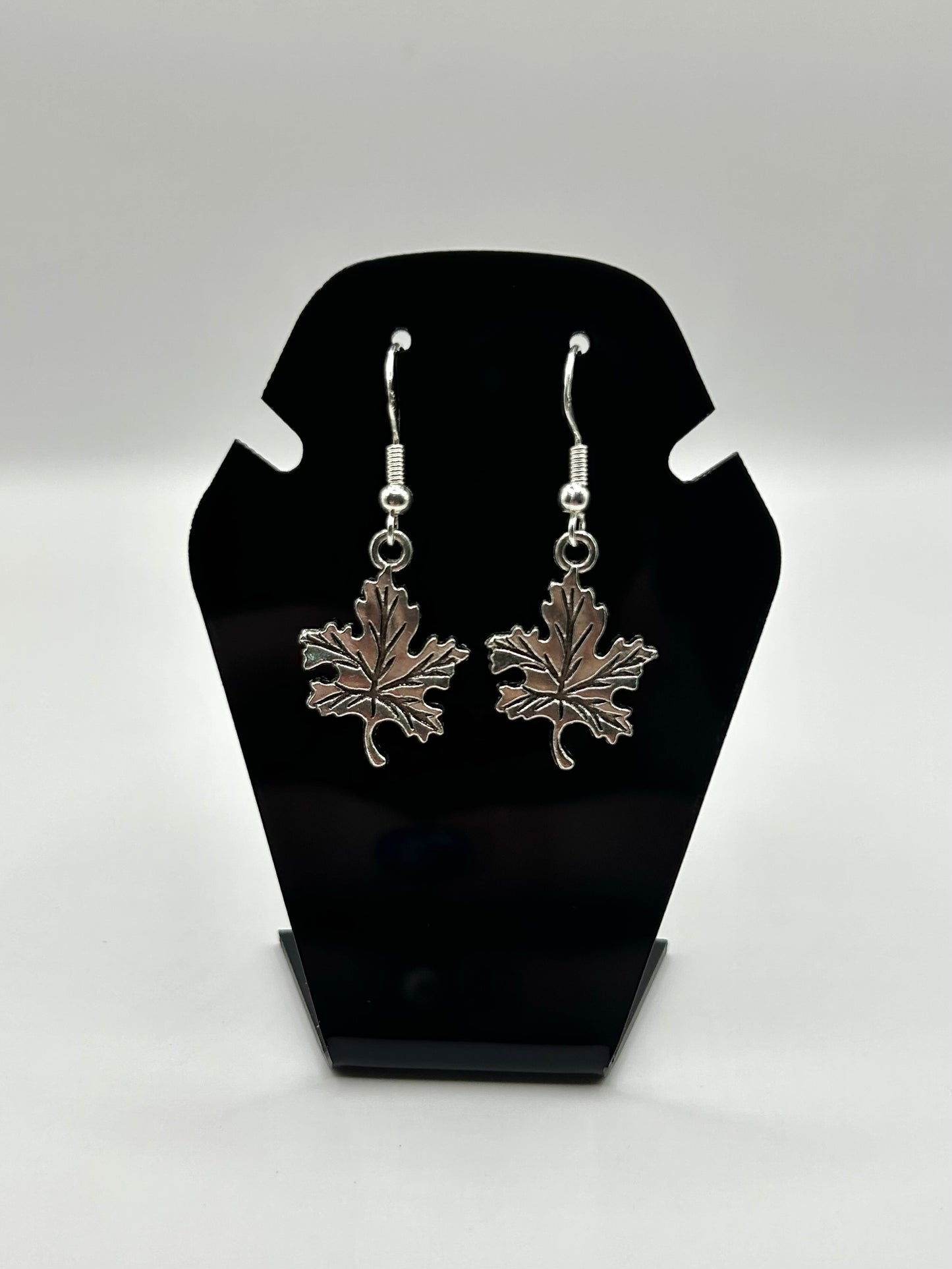 Maple leaf earrings