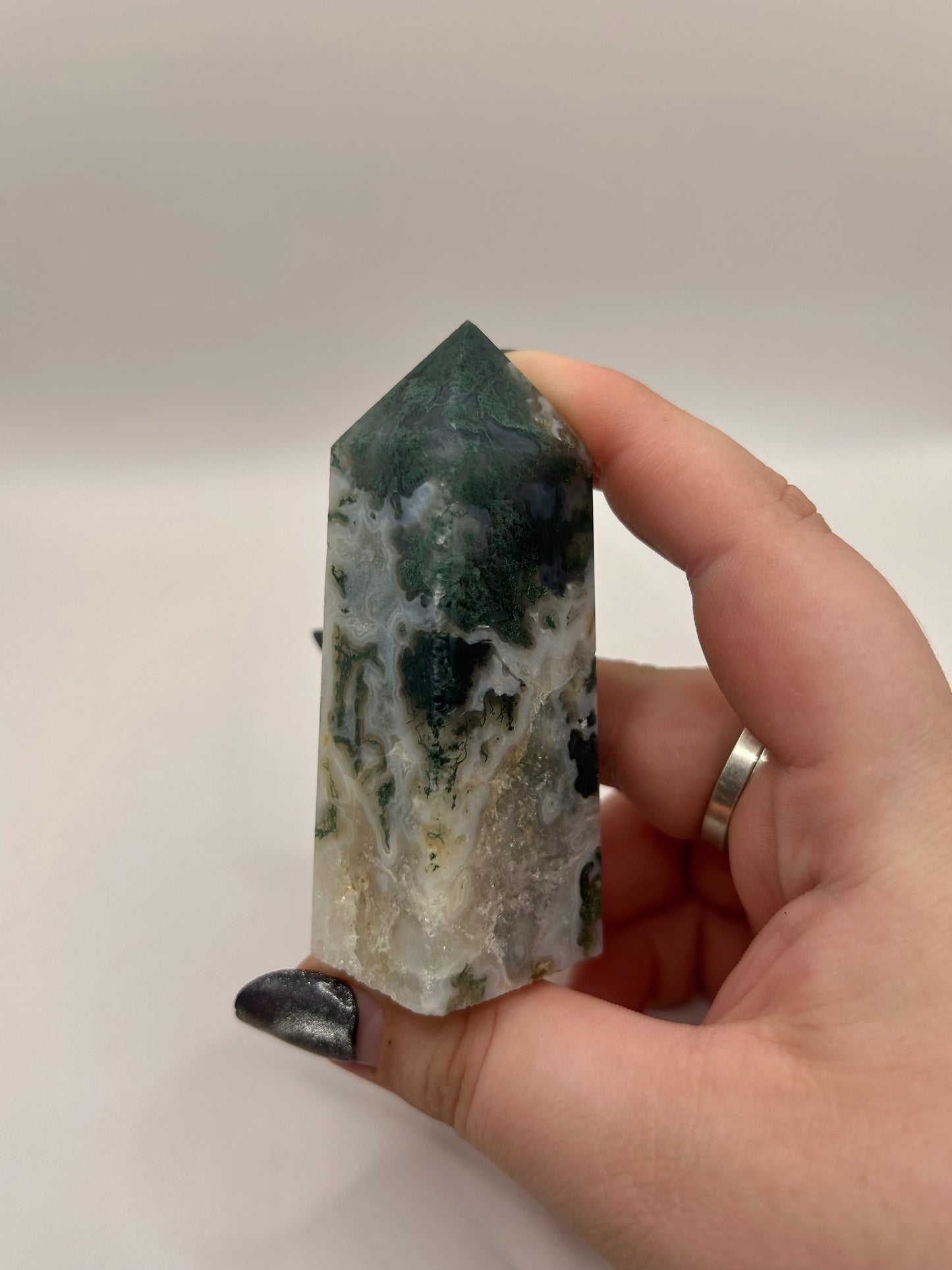 Moss agate tower