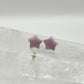 Kunzite star studs