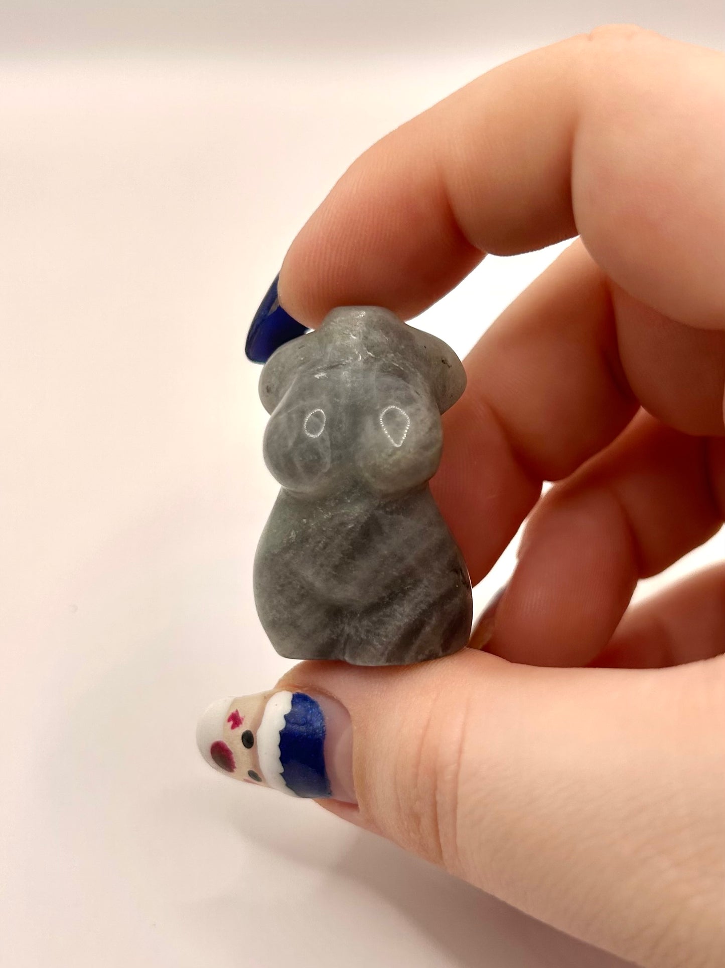 Crystal goddess carvings