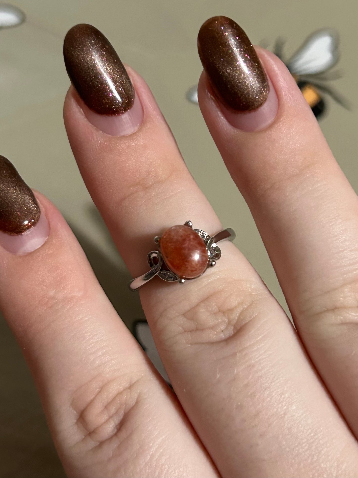 Sunstone adjustable ring