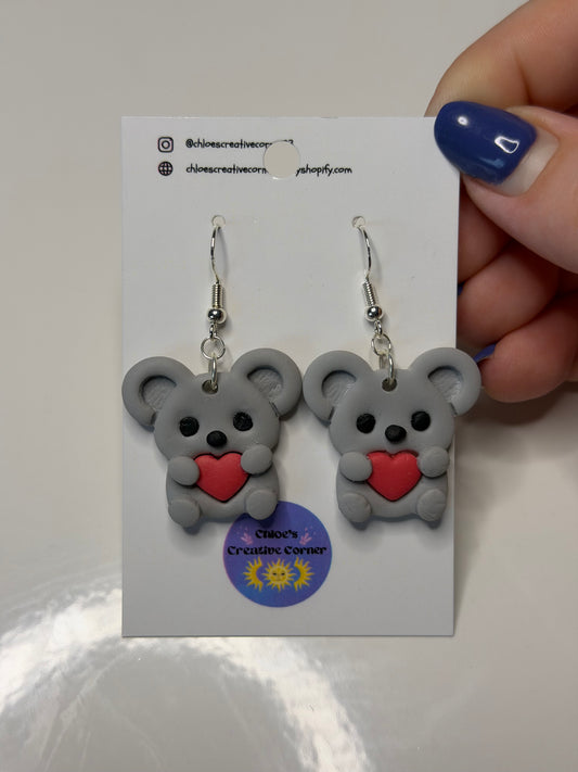 Koala earrings