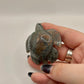 Labradorite turtle carving
