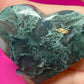 Moss agate heart