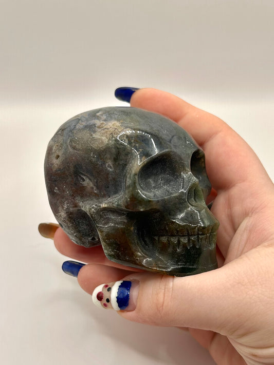 Large Ocean Jasper Skull