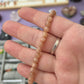 Carnelian x peach moonstone bracelet