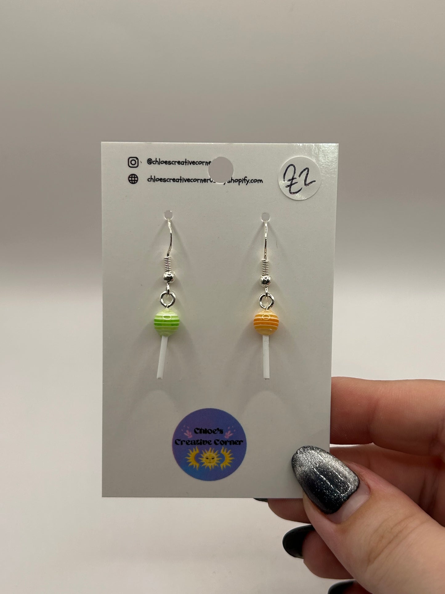Mini lollipop earrings
