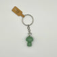 Crystal mushroom keyrings