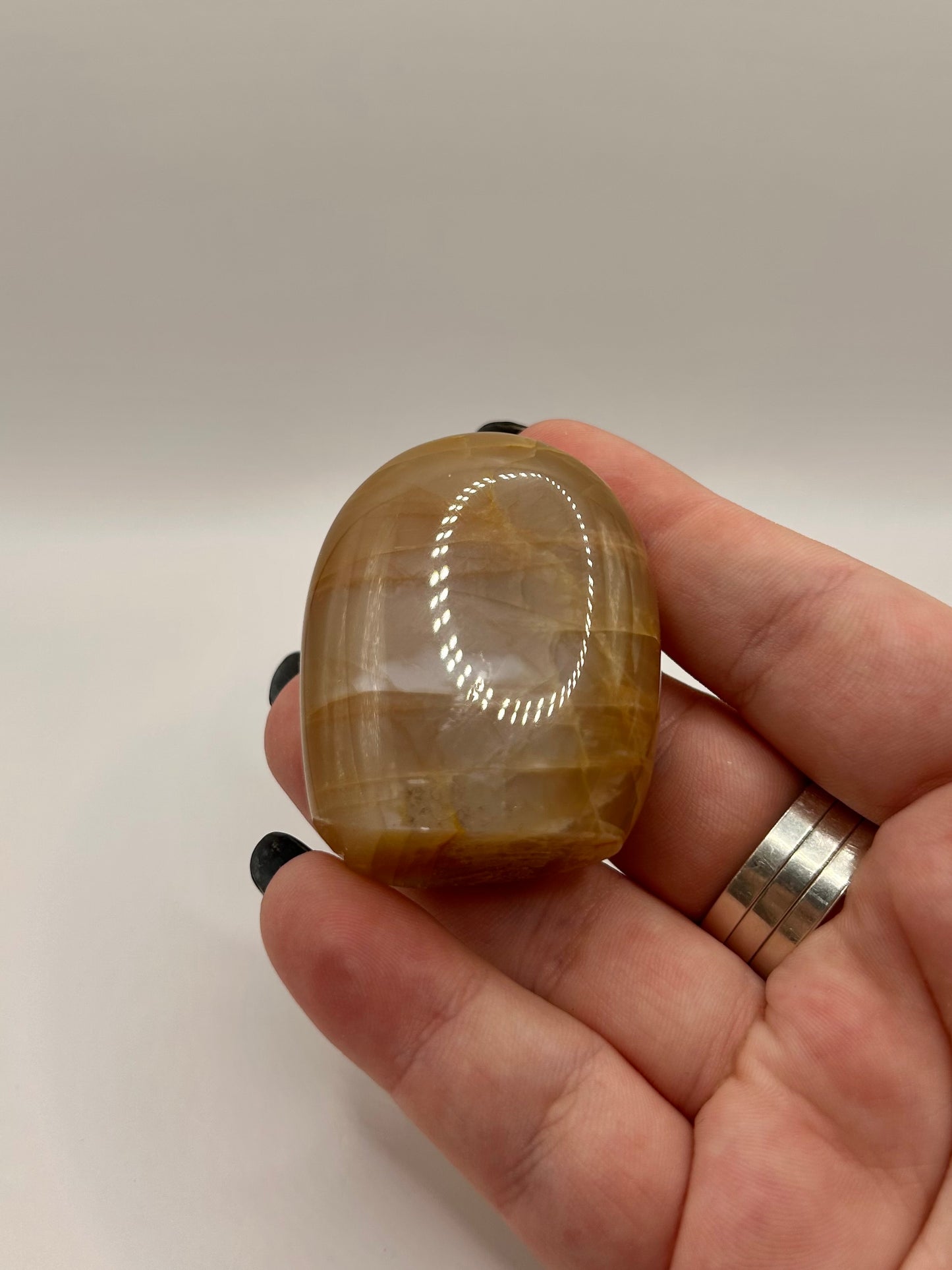 Peach moonstone freeform