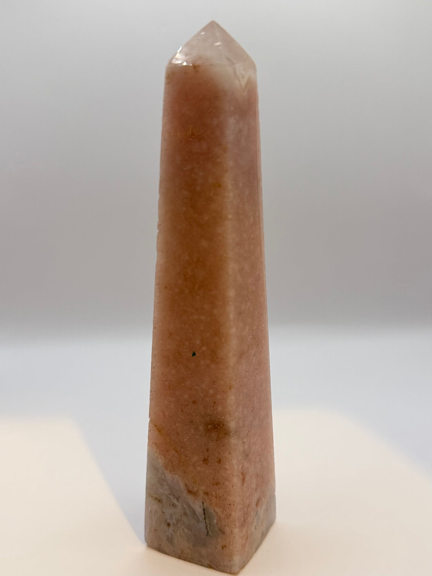 Tall pink amethyst tower