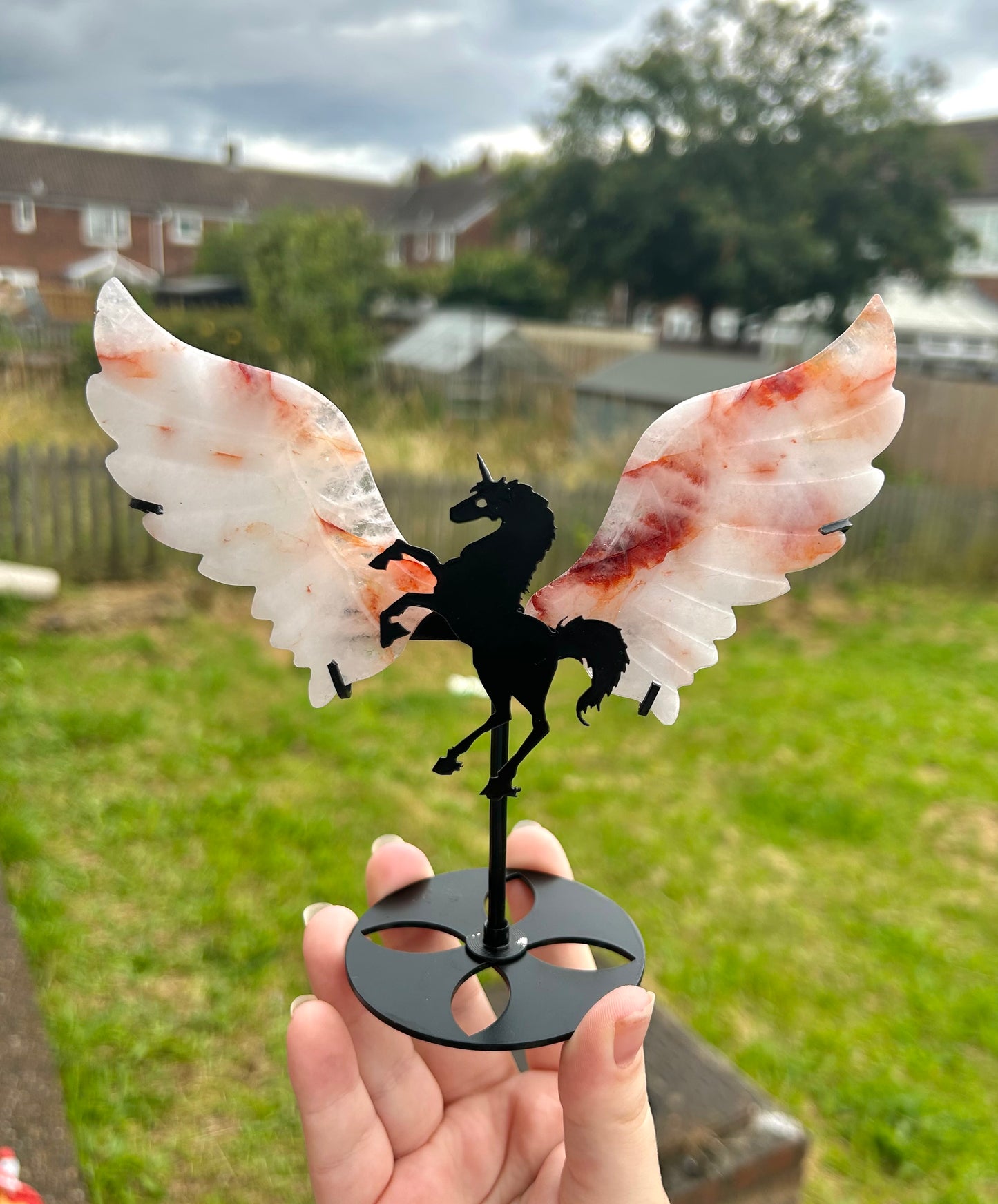 Fire quartz unicorn wings