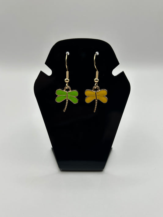 Mix match dragonfly earrings
