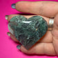 Moss agate heart