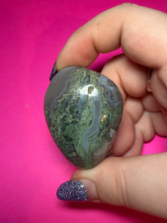 Moss agate freeform