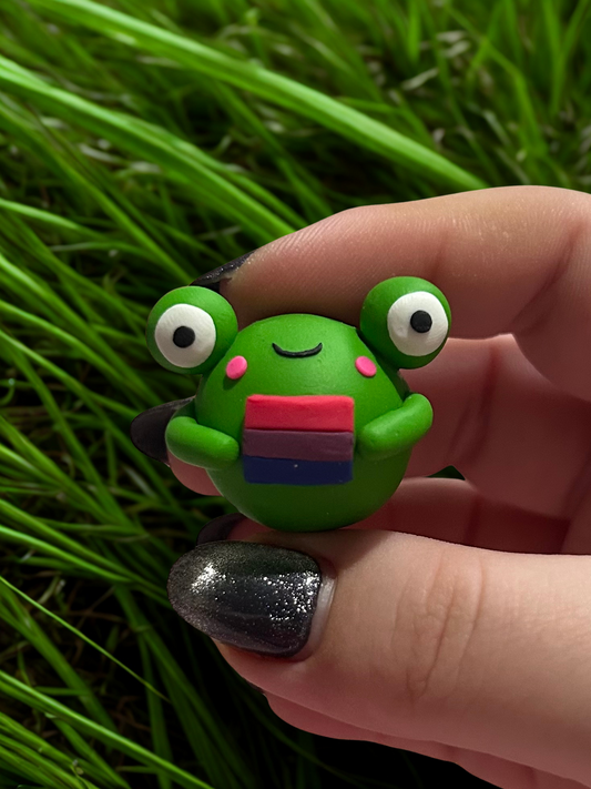 Bisexual flag froggie