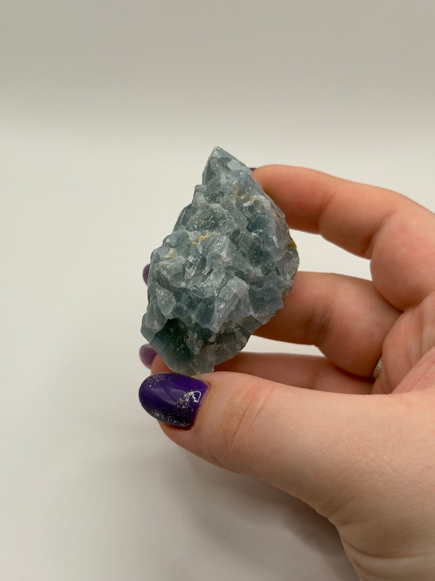 Blue calcite raw