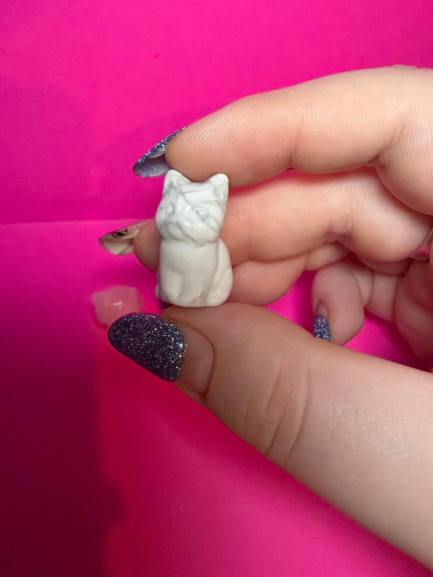 Crystal Cat carvings