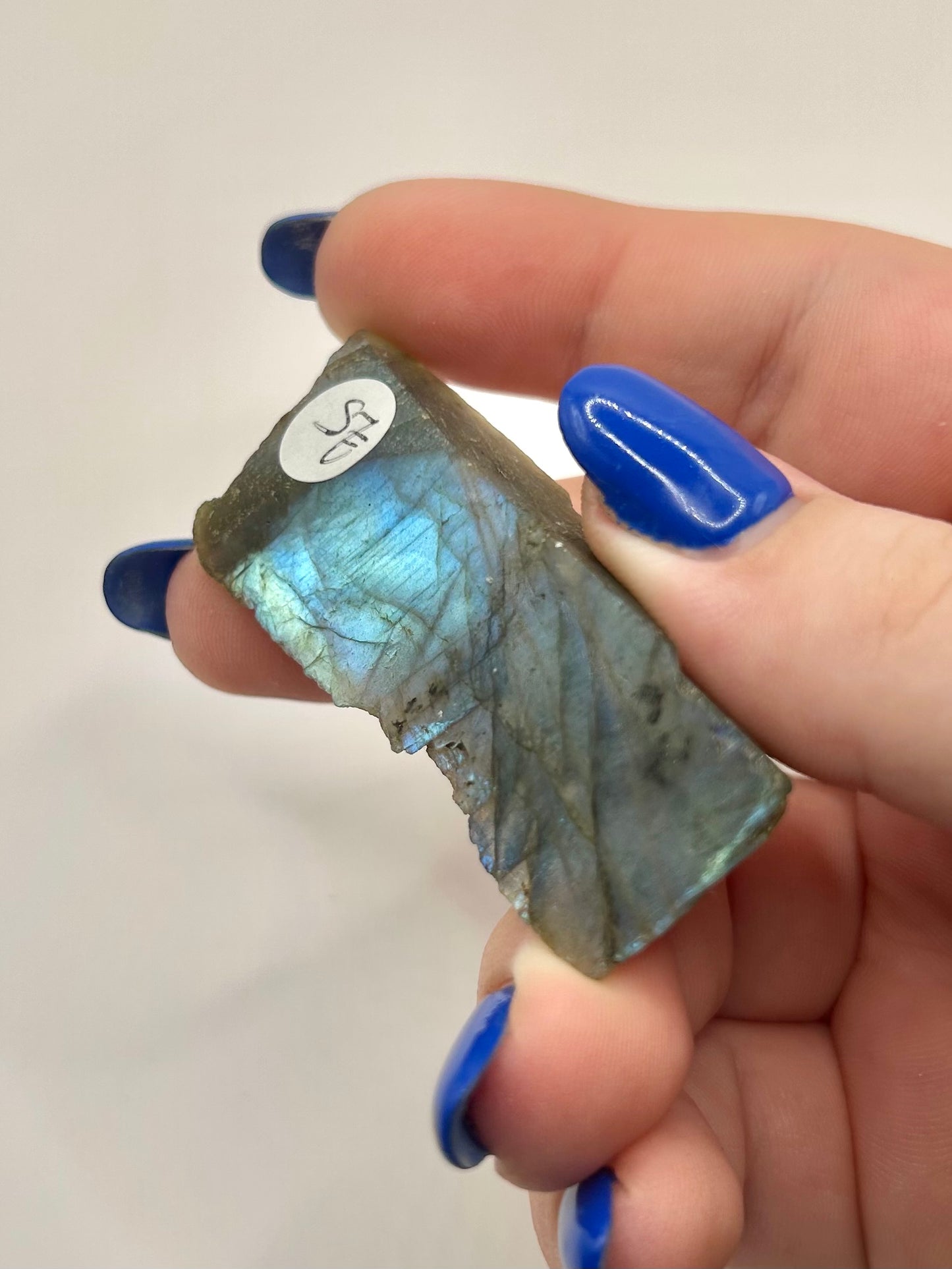 Raw labradorite chunk