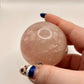 Star rose quartz sphere