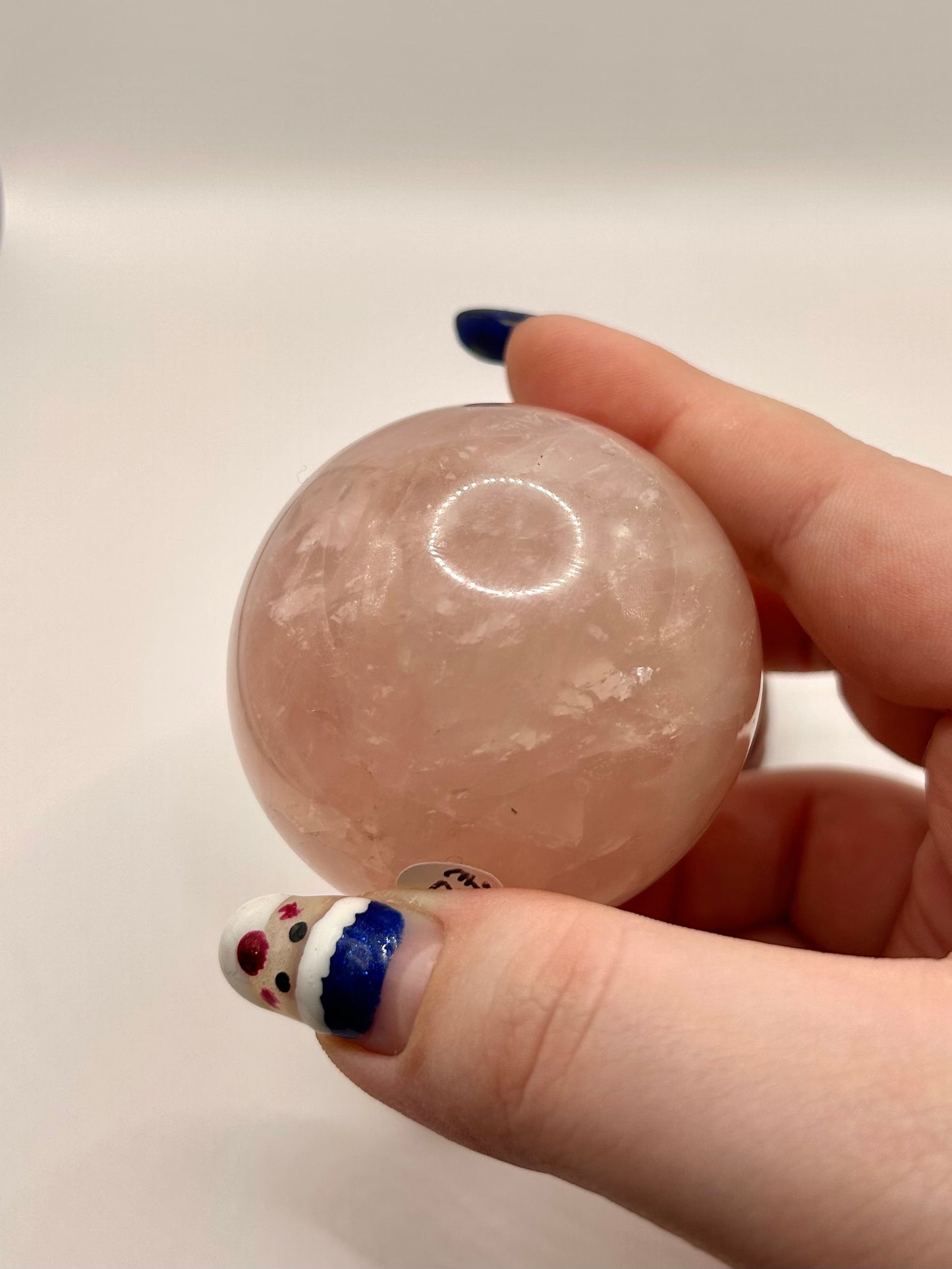 Star rose quartz sphere