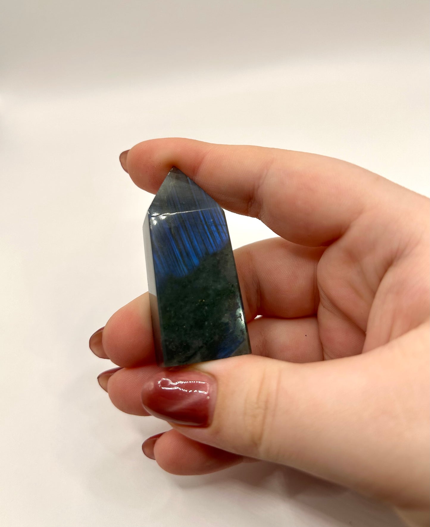 Blue labradorite tower