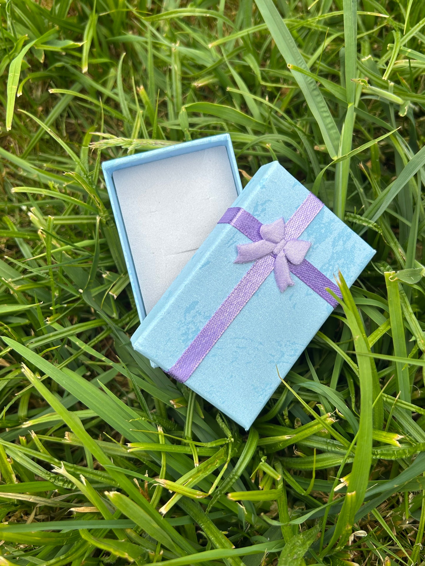 Blue and purple jewellery box