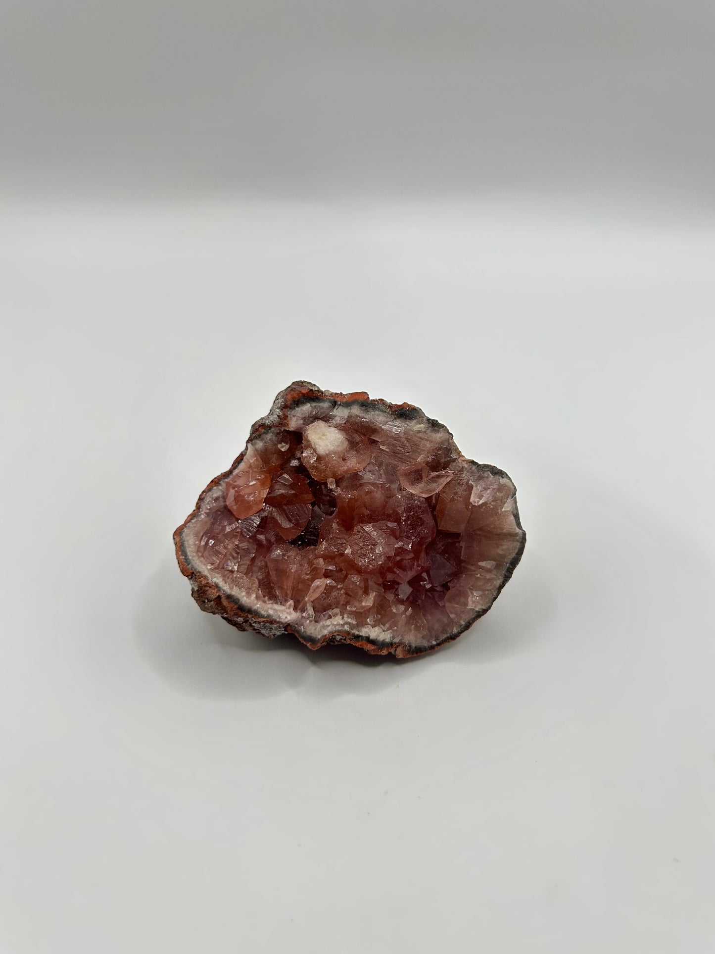 Pink amethyst geode