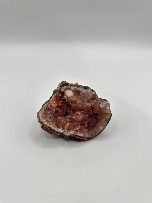 Pink amethyst geode