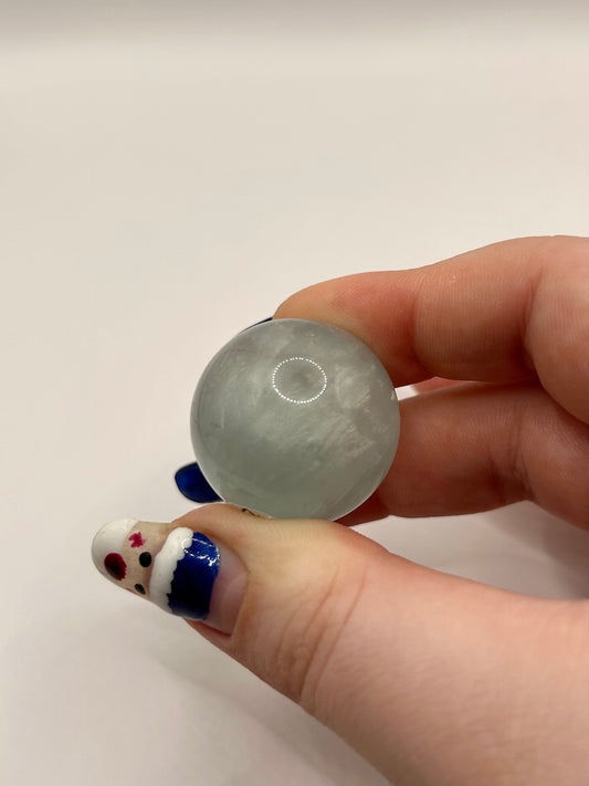 Green fluorite sphere