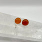 Carnelian stud earrings