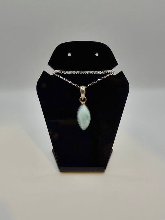 Sterling Silver Larimar Pendant