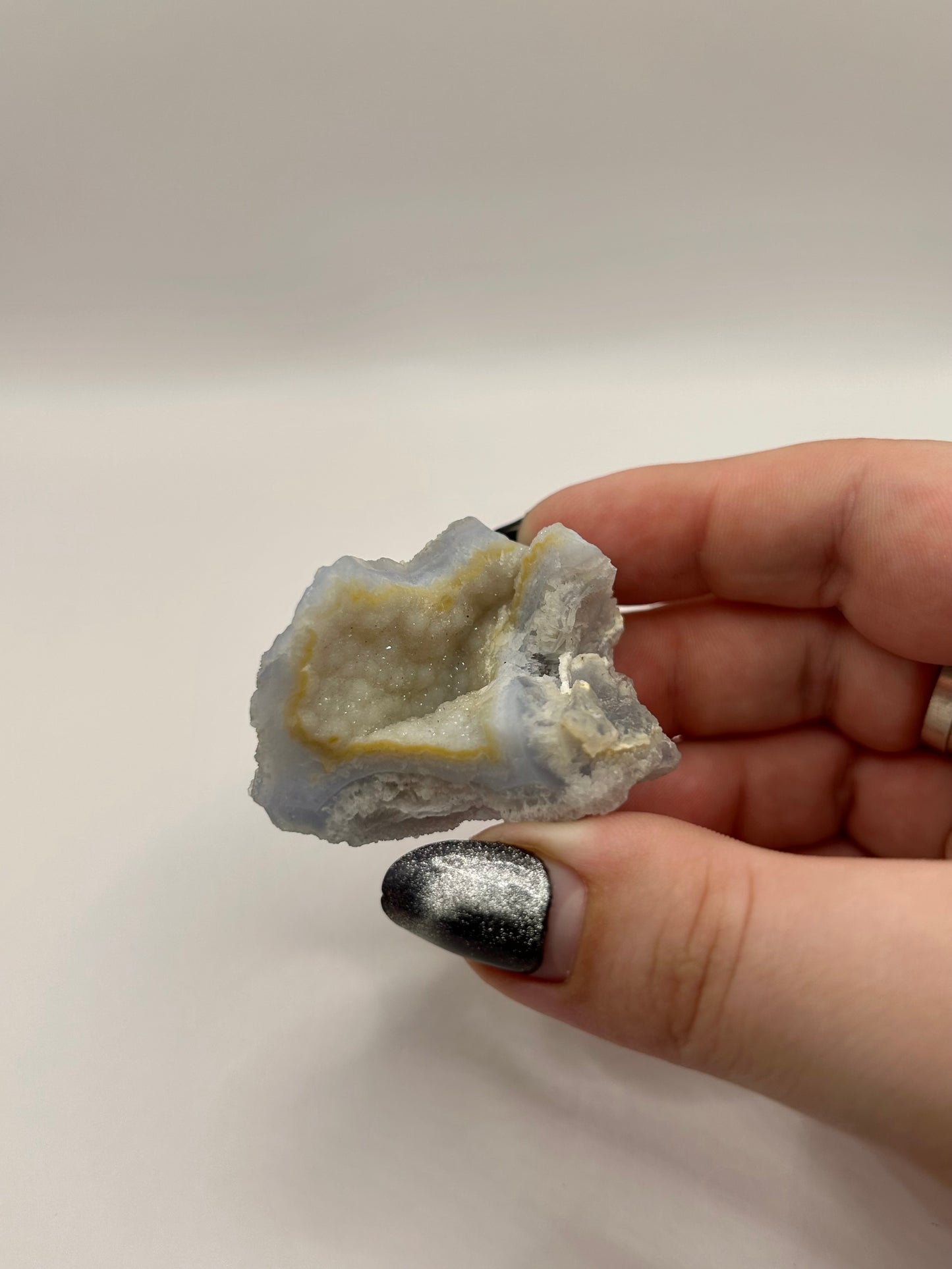 Raw blue lace agate