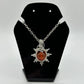 Carnelian sun pendant