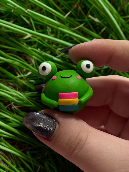 Pansexual flag froggie