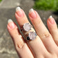 Rose quartz rings