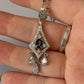 Blue topaz necklace