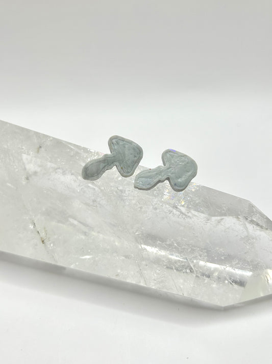 Grey Clay mushroom studs