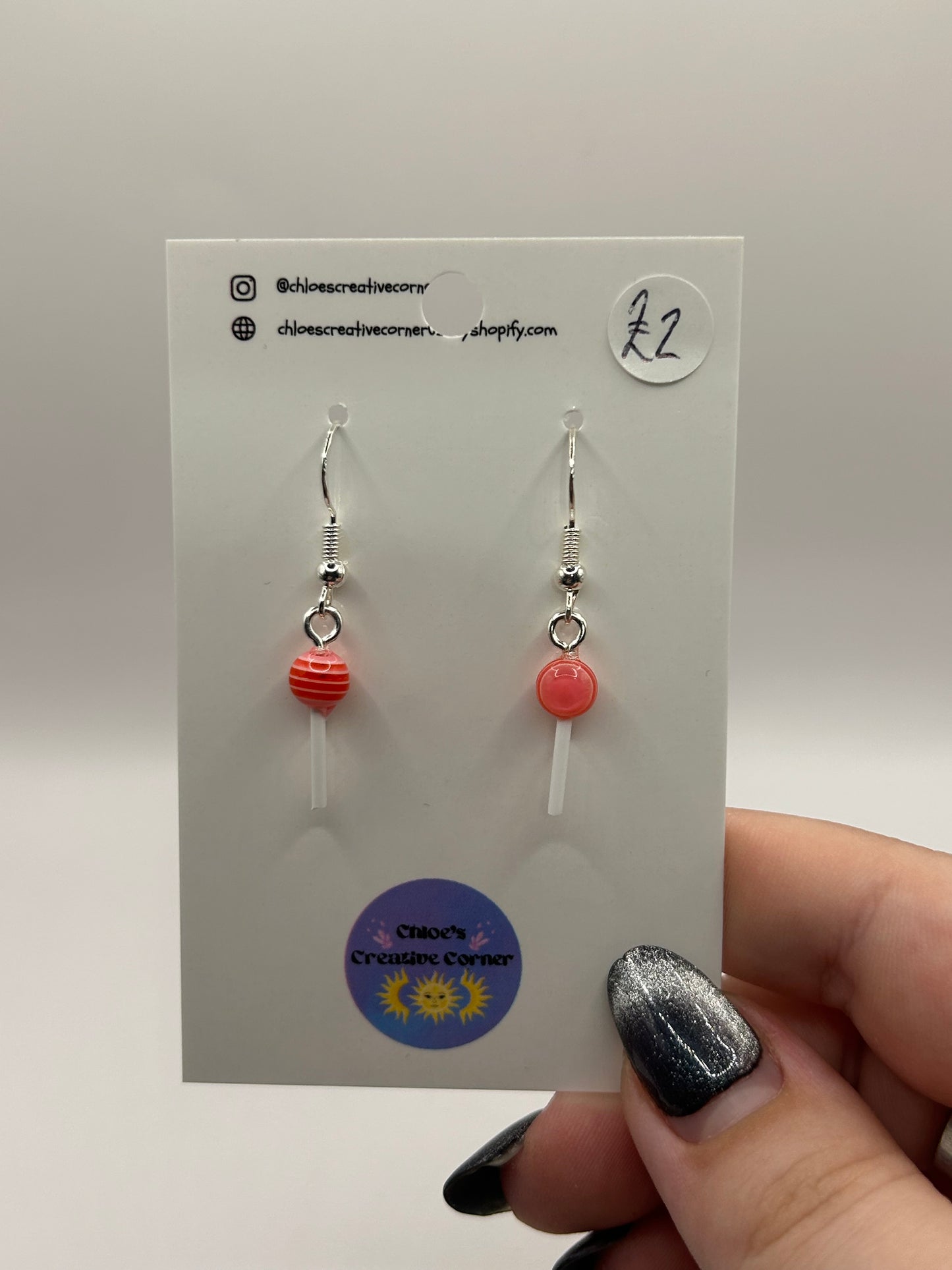Mini lollipop earrings
