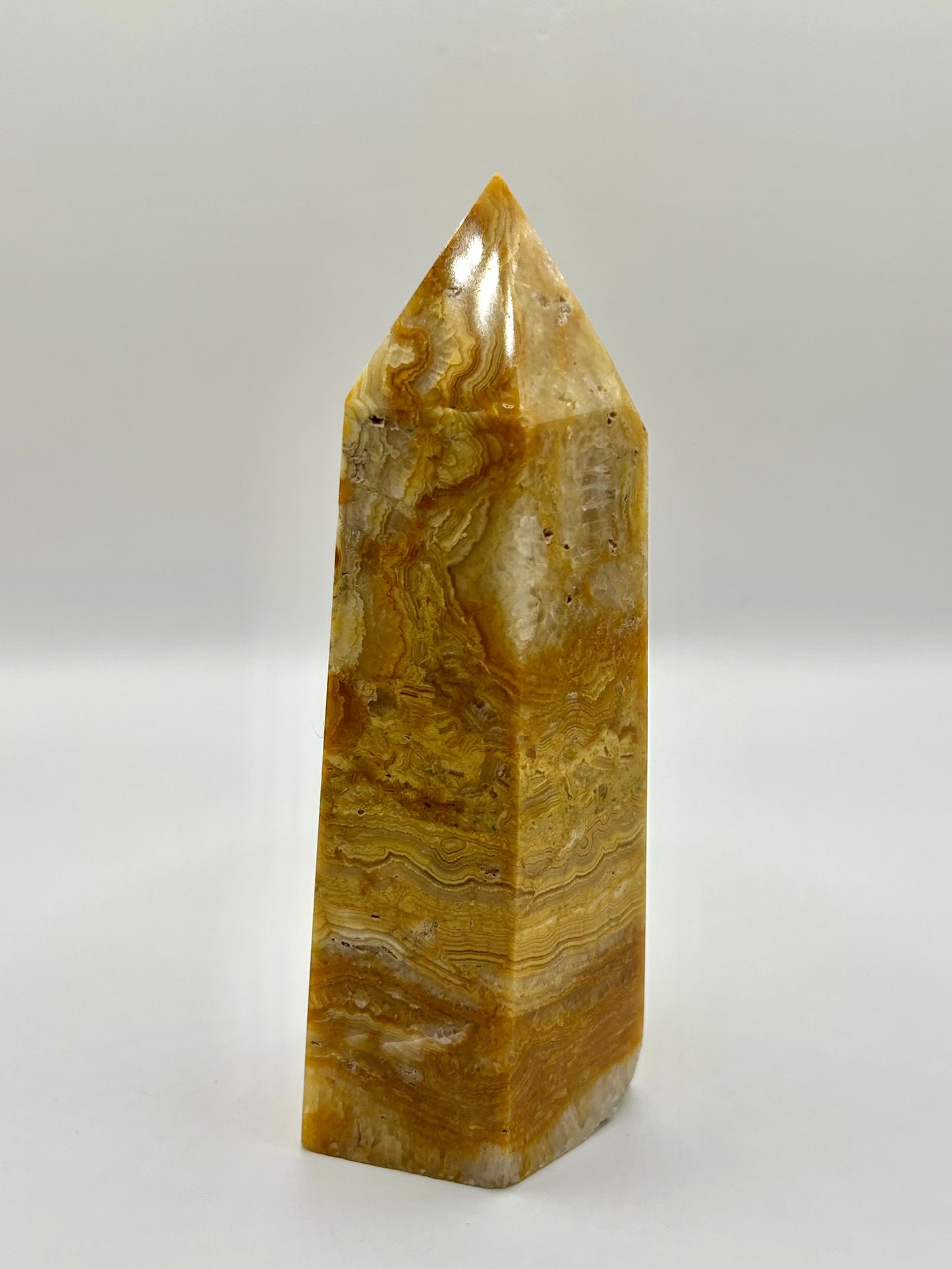 Large Crazy Lace Agate tower